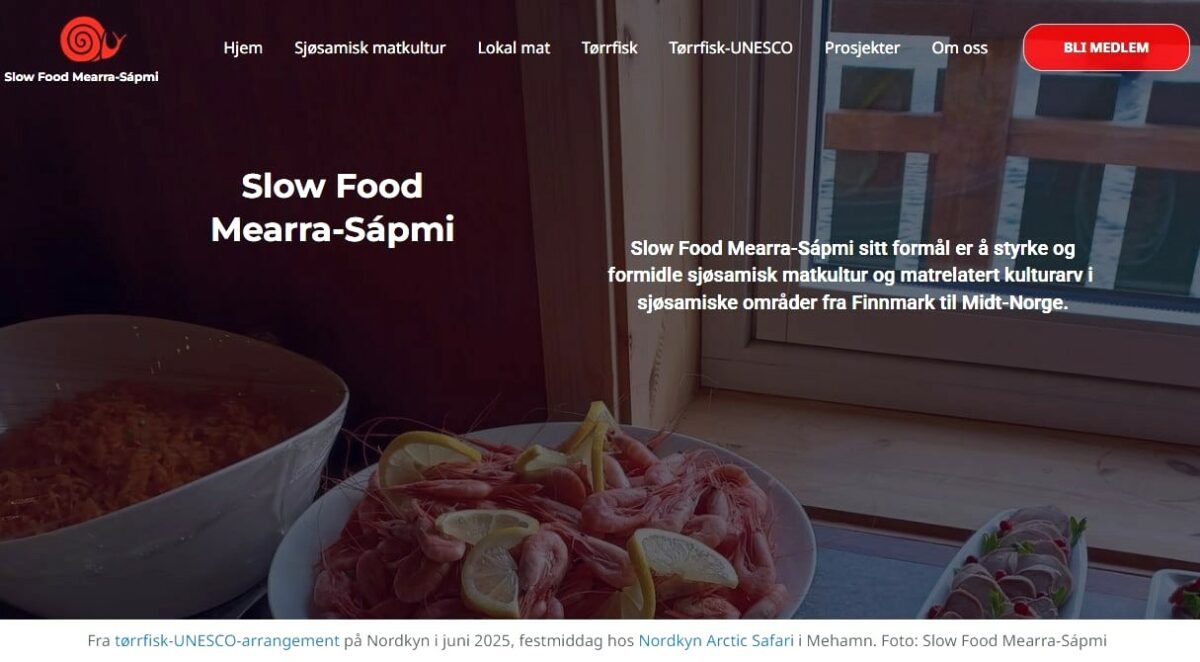 Slow Food Mearra-Sápmi – en  forening med tørrfisk og annen sjøsamisk matkultur  som tema